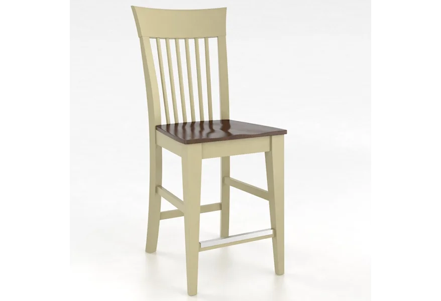 Gourmet <b>Customizable</b> 24" Fixed Stool by Canadel at Esprit Decor Home Furnishings